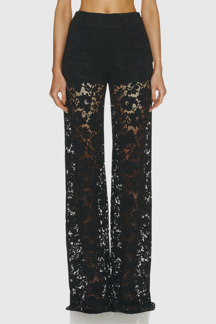 Sofia- Floral Lace Pants Set