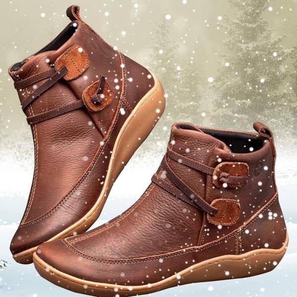 Camille - Warm Leather Winter Boots