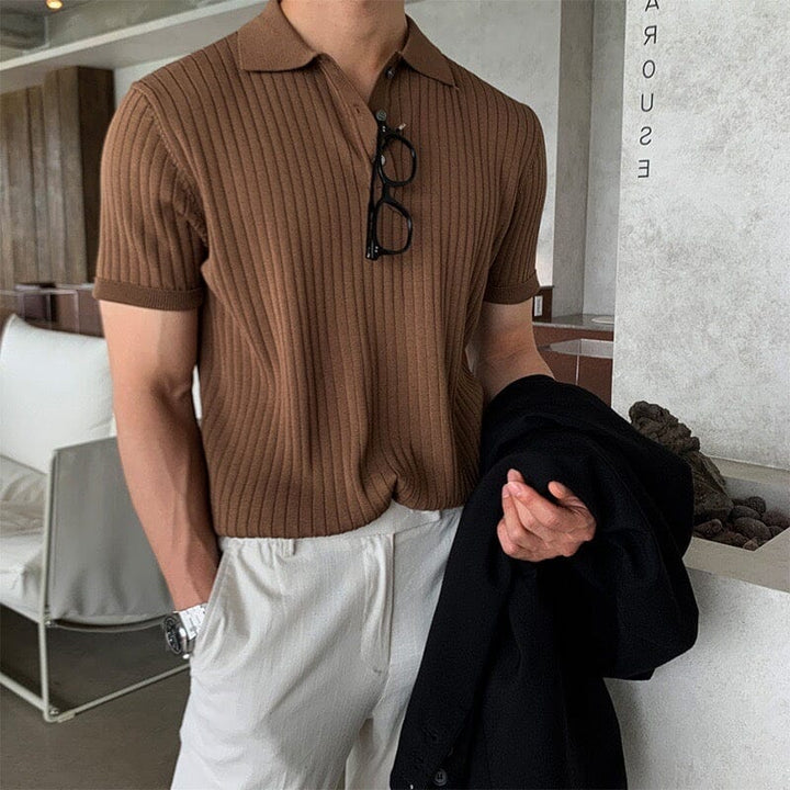 GIMCHEON Knit Polo Shirt