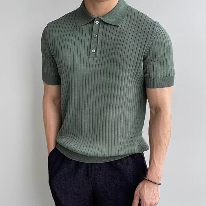 GIMCHEON Knit Polo Shirt