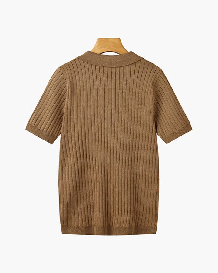 GIMCHEON Knit Polo Shirt
