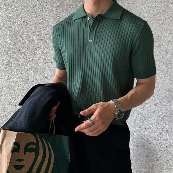 GIMCHEON Knit Polo Shirt