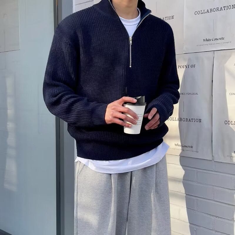 JEONJU Pullover with Half Zip