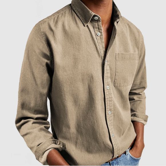 LUGANO Cotton-Denim Blend Shirt