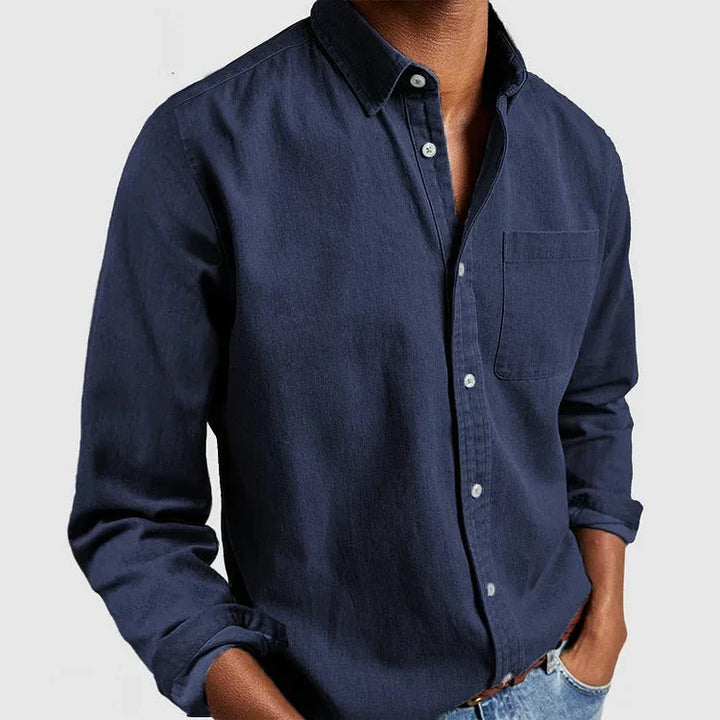 LUGANO Cotton-Denim Blend Shirt