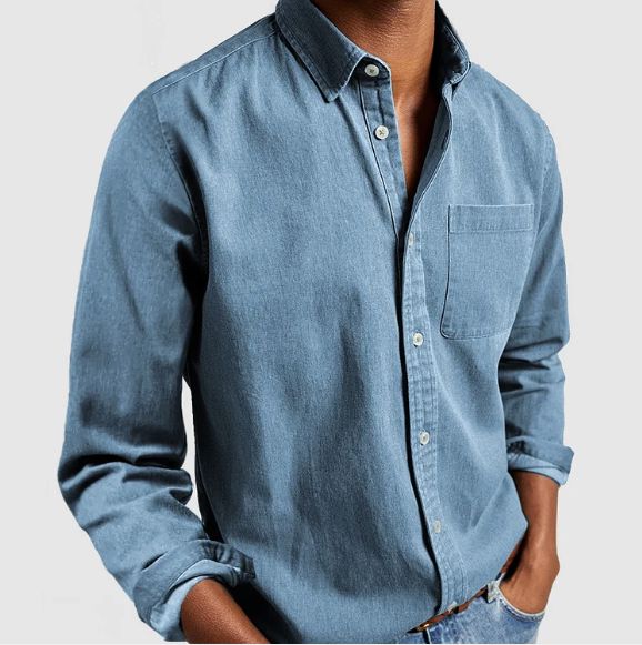 LUGANO Cotton-Denim Blend Shirt