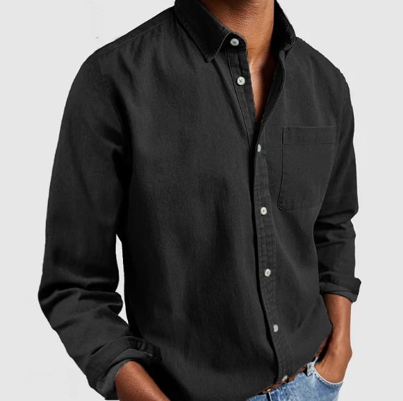 LUGANO Cotton-Denim Blend Shirt